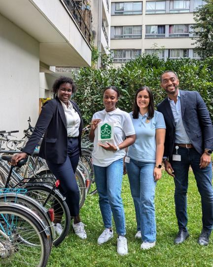 Team mit dem Label „Accueil Vélo“