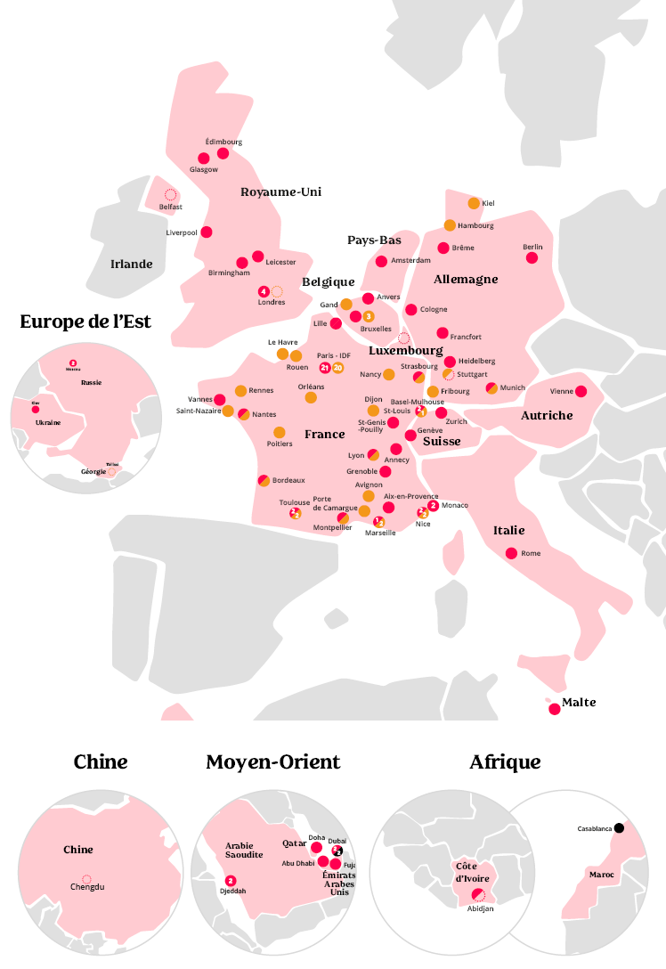 Adagio aparthotels map