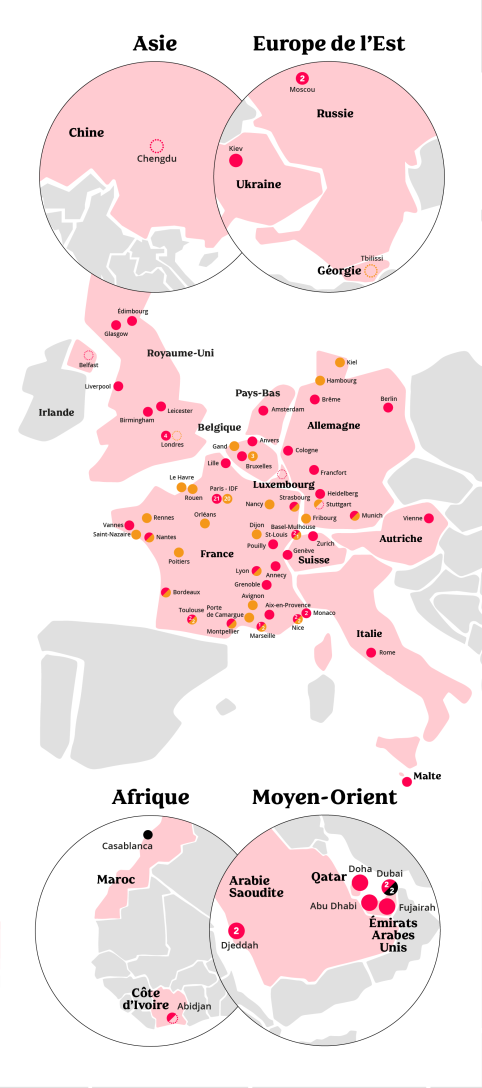 Adagio aparthotels map