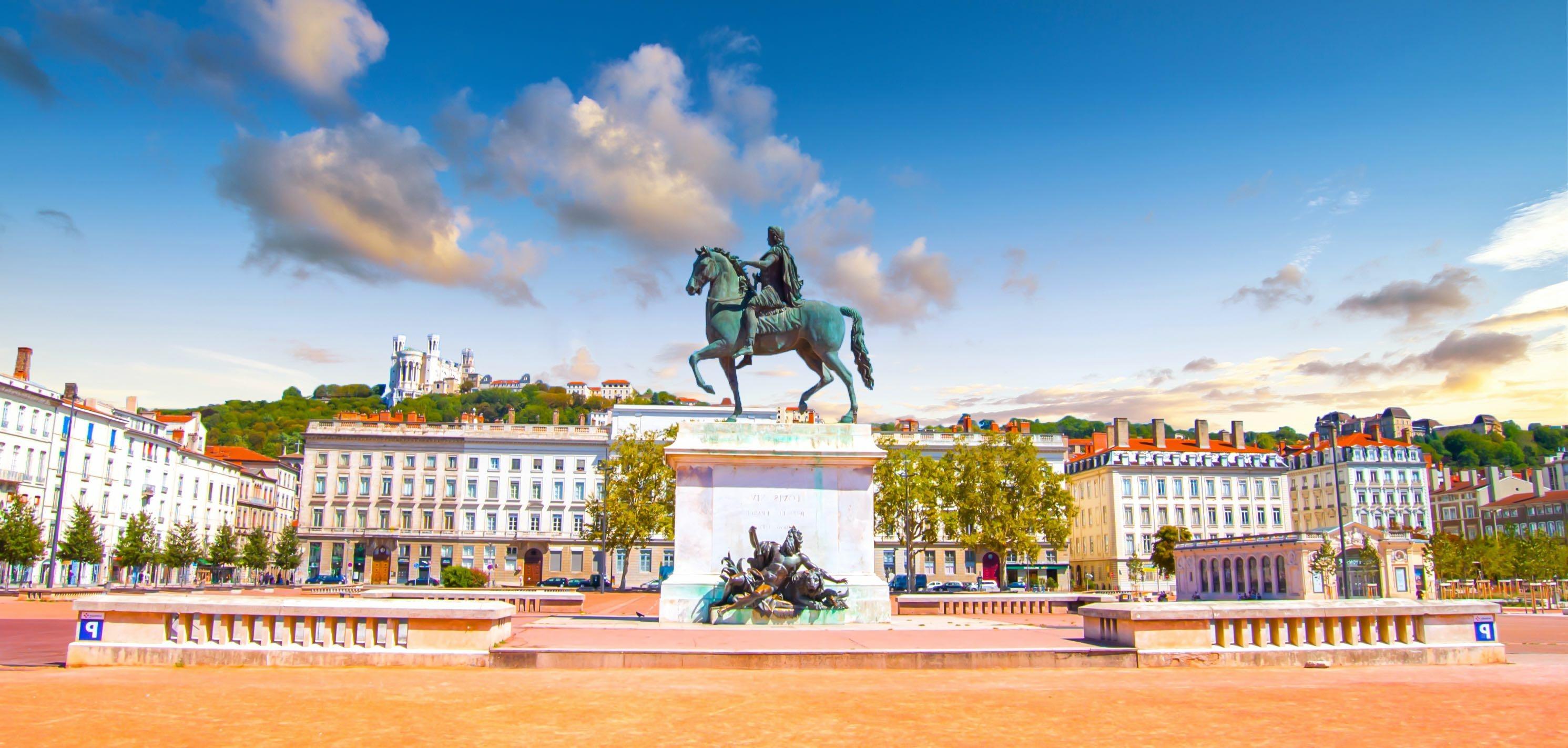 Place Bellecour à Lyon 