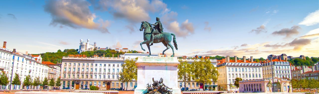 Place Bellecour à Lyon 