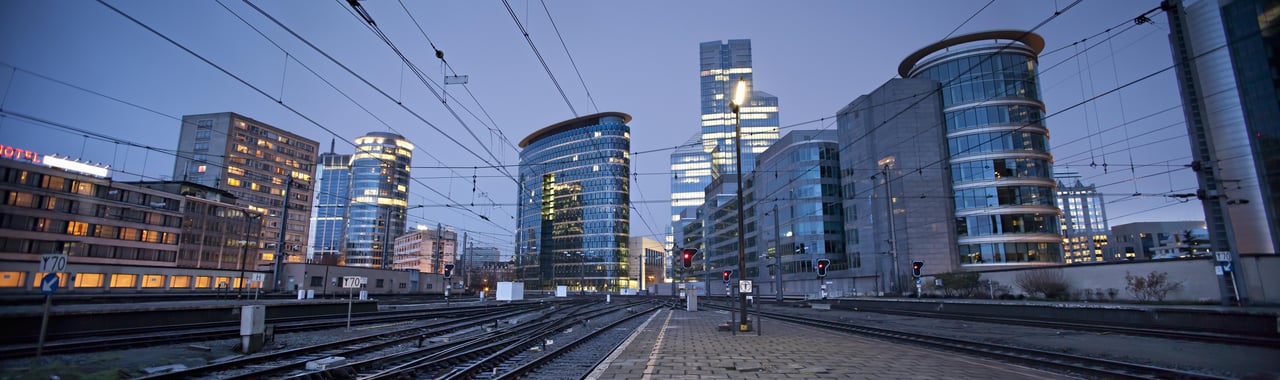 Tram et quartier d'affaires à Bruxelles Séjour d'affaires à Bruxelles