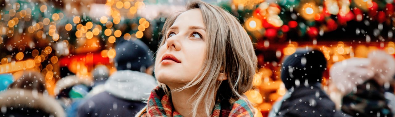 Little girl in a Christmas Market Enjoy the Magic of German Christmas Markets