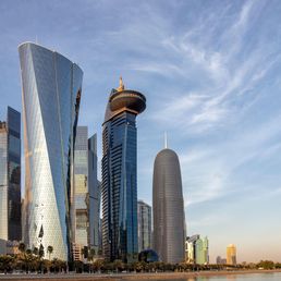 Appart hotel à Doha, vue sur les buildings
