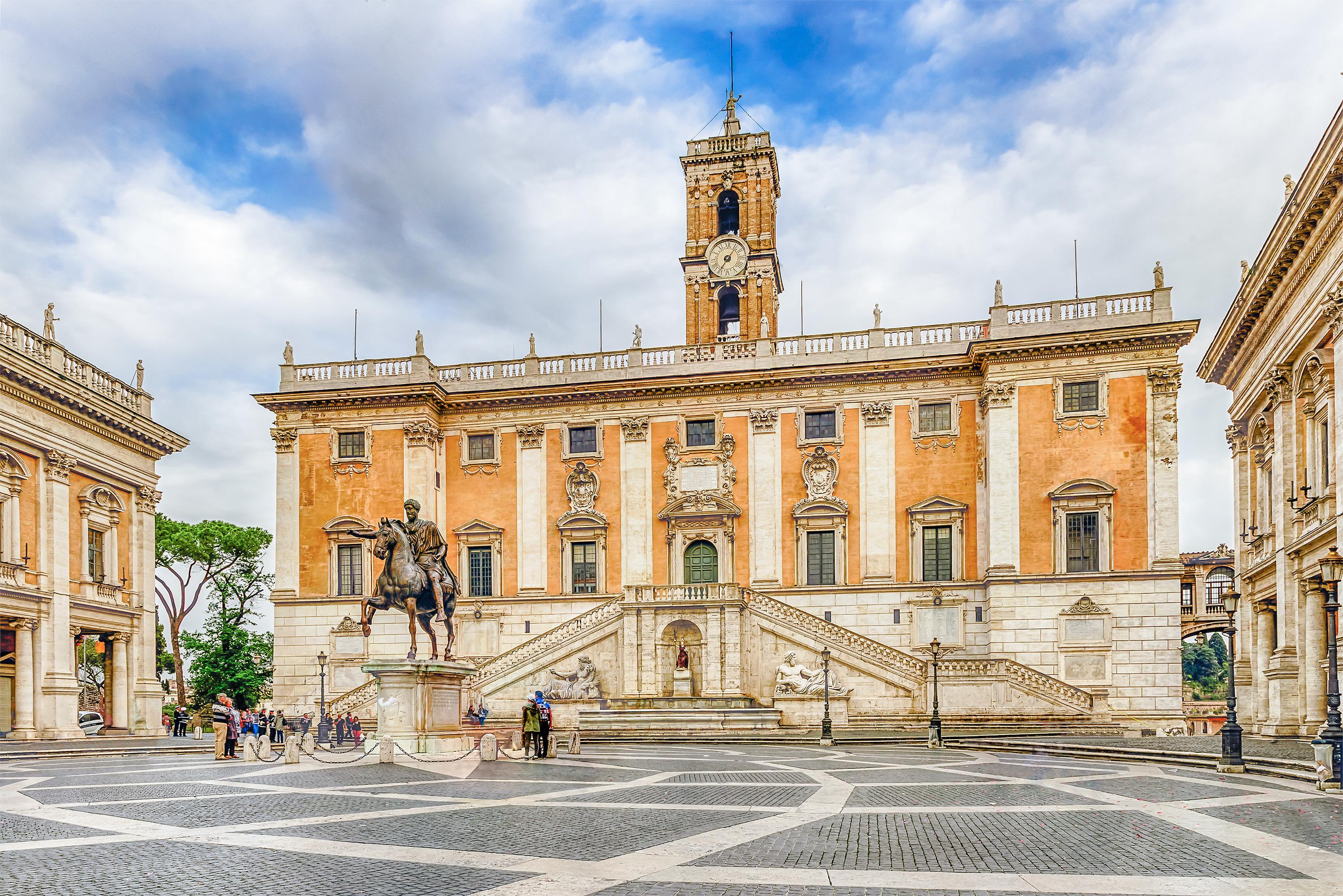 Visite de la place du Capitole à Rome