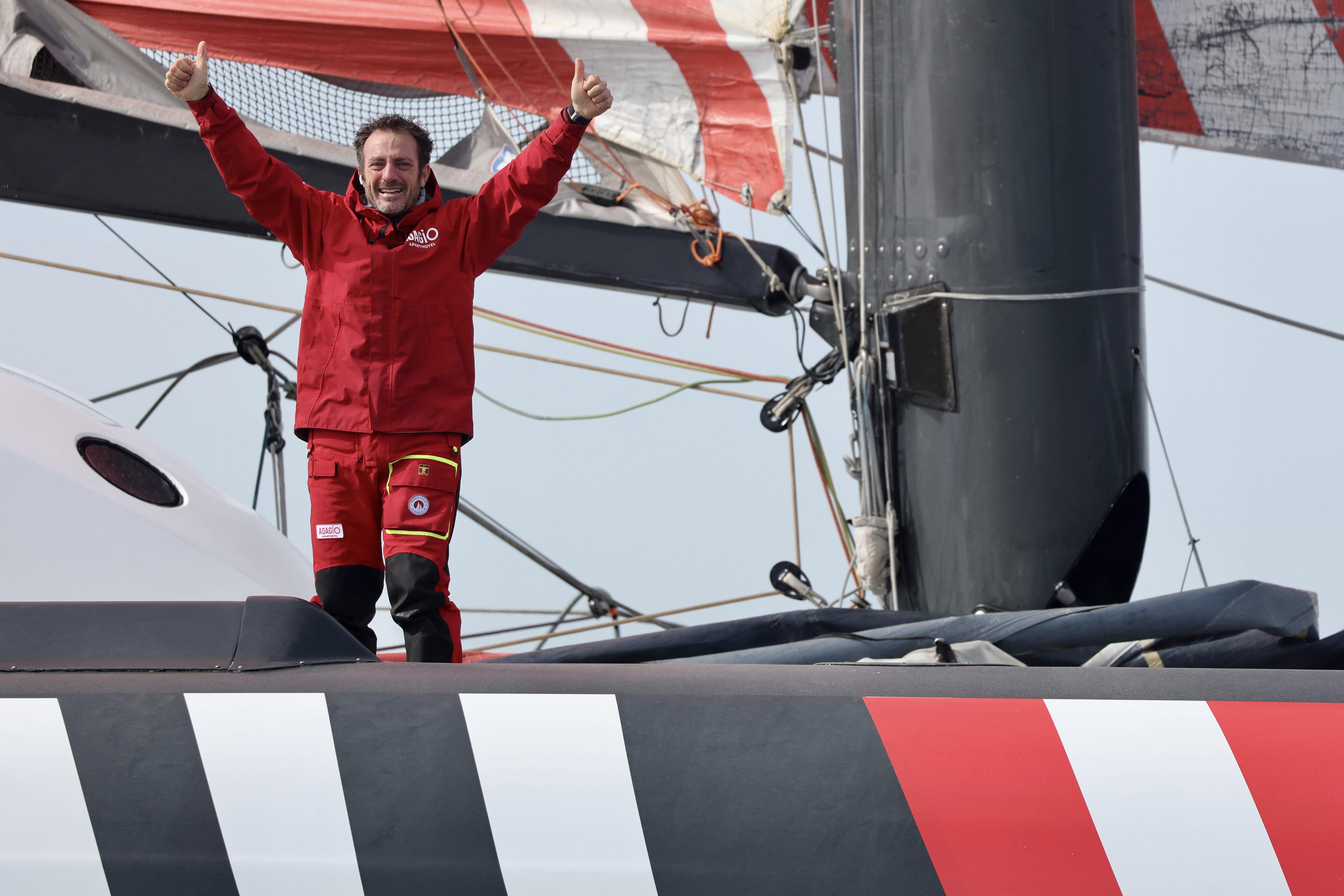 Adagio félicite Eric Péron pour sa performance remarquable sur l’Arkea Ultim Challenge-Brest.
